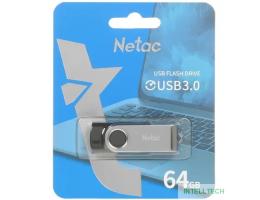Netac USB Drive 64GB U505 USB3.0, ABS+Metal housing [NT03U505N-064G-30BK]