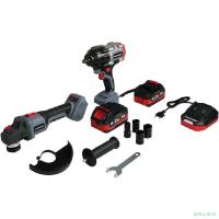 Аккумуляторный бесщеточный НАБОР 2в1 PROFIPOWER ProfiSet-2H20 (Li-ion-2шт, 20В, 4.0Ач, З/У, коробка, E0080, E0186) [E0286]