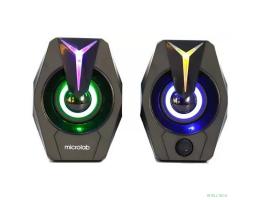 MICROLAB B26 черный {3 Вт x2, Гармонические искажения: < 0,5% (1 Вт 1 кГц), Частотная характеристика: 120 Гц - 20 кГц, Отношение сигнал/шум: > 65 дБ}