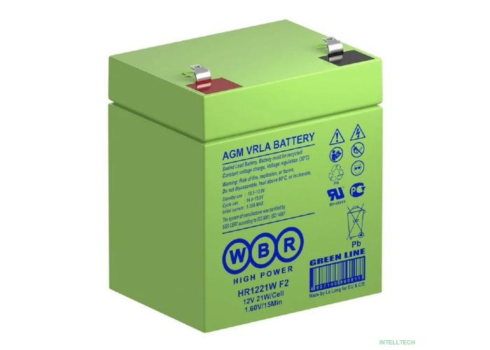 WBR Батарея HR1221W F2 (12V/5Ah) клеммы F2