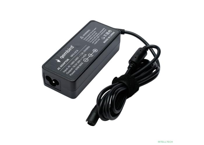 Gembird Блок питания универсальный автоматический Gembird для ноутбуков 18,5В-20В, 65Вт, 10 штекеров (NPA-DC8)