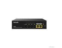 TENDA S106PC Коммутатор настольный 6-Ports 10/100Base-TX 4-Ports PoE(PoE бюджет 35W)