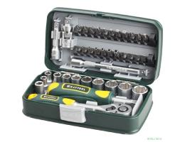 KRAFTOOL Набор "INDUSTRIE": Слесарно-монтажный инструмент, компактный, 1/4", 38 предм [27970-H38]