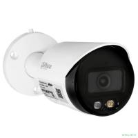 DAHUA DH-IPC-HFW2249SP-S-IL-0360B Уличная цилиндрическая IP-видеокамера SmartDualLight 2Мп, 1/2.8” CMOS, объектив 3.6мм, видеоаналитика, микрофон, ИК 30м, LED 30м, IP67, металл