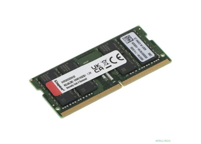 Kingston DDR4 SODIMM 32GB KVR32S22D8/32 PC4-25600, 3200MHz, CL22