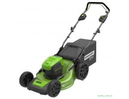Greenworks Газонокосилка аккумуляторная GD60LM46HP, {60V, 46 см, бесщеточная, без АКБ и ЗУ} [2502807]