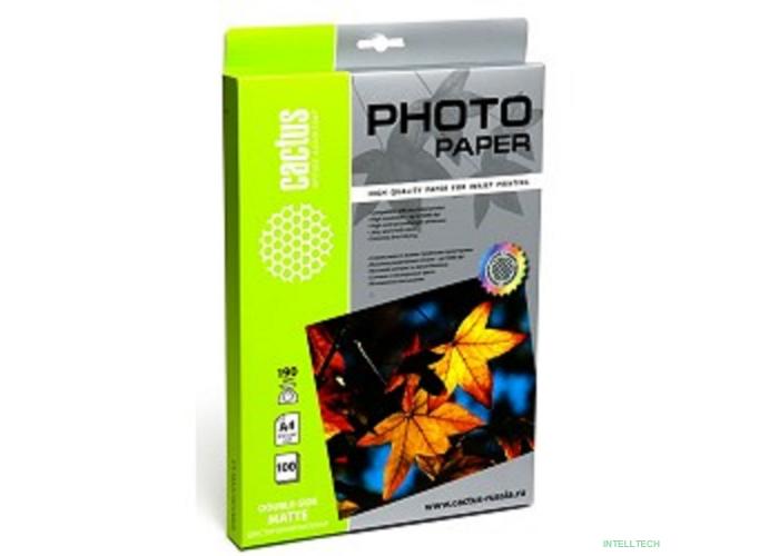 Cactus CS-MA4190100 Фотобумага матовая, A4, 190 г/м2, 100 листов