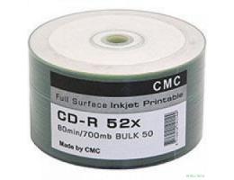 Диски CMC CD-R 80 52x Bulk/50 Full Ink Print 