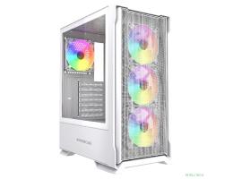 Powercase Mistral AZ4W ARGB, Tempered Glass, 4x 120mm ARGB Fans, белый, ATX  (CMAZW-A4)