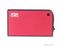 AgeStar 3UB2A14 (RED) Внешний корпус для HDD/SSD AgeStar 3UB2A14 SATA II пластик/алюминий красный 2.5"