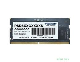 Память DDR5 8Gb 4800MHz Patriot PSD58G480041S RTL PC5-38400 CL40 SO-DIMM 260-pin 1.1В single rank