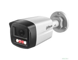 DAHUA DH-IPC-HFW1439TL1P-A-IL-0280B Уличная цилиндрическая IP-видеокамера SmartDualLight 4Мп, 1/2.9” CMOS, объектив 2.8мм, обнаружение людей, микрофон, ИК 30м, LED 20м, IP67, металл/пластик