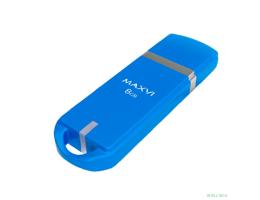 Maxvi USB Drive 8GB P3 sky blue, монолит с колпачком, ABS пластик, USB 2.0