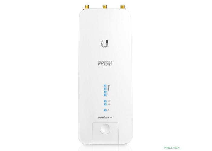 UBIQUITI R2AC-PRISM Точка доступа Wi-Fi Ubiquiti Rocket 2AC Prism 2.4 ГГц, PtP/PtMP, airMAX ac, 2x RP-SMA
