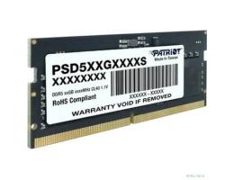 Память DDR5 16GB 5600MHz Patriot PSD516G560081S Signature RTL PC5-44800 CL46 SO-DIMM 288-pin 1.1В single rank Ret