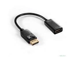 Exegate EX294707RUS Кабель-переходник DisplayPort-HDMI ExeGate EX-DPM-HDMIF-0.2 (20M/19F, DP1.2 4K@60Hz, 0,2м)