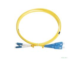 Hyperline FC-D2-9-LC/UR-SC/UR-H-2M-LSZH-YL (FC-9-LC-SC-UPC-2M) Патч-корд волоконно-оптический (шнур) SM 9/125 (OS2), LC/UPC-SC/UPC, duplex, LSZH, 2 м
