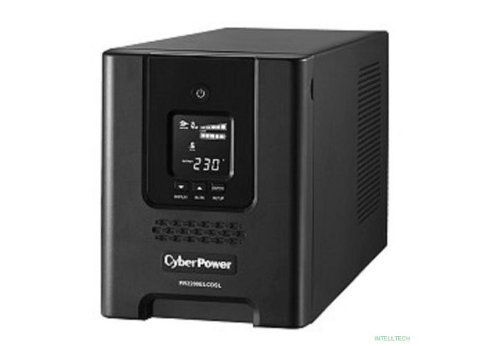 CyberPower PR2200ELCDSL ИБП {Line-Interactive, Tower, 2200VA/1980W USB/RS-232/EPO/SNMPslot (8 IEC С13, 1 IEC C19), 12В/9 Ач х 4}