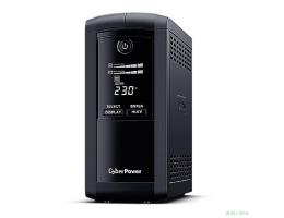 CyberPower VP1000ELCD ИБП {Line-Interactive, Tower, 1000VA/550W USB/RS-232/RJ11/45  (4 EURO), 12В/9 Ач х 1}