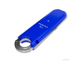 Maxvi USB Drive 8GB P2 blue, монолит с колпачком, ABS пластик, USB 2.0