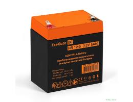 Exegate EP211732RUS Аккумуляторная батарея HR 12-5 (12V 5Ah 1221W, клеммы F2)