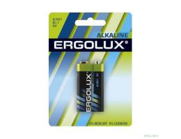 Ergolux  6LR61 Alkaline BL-1 (6LR61 BL-1, батарейка,9В)  (1 шт. в уп-ке) 