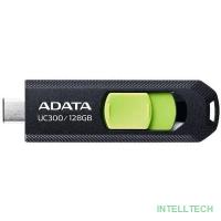 A-DATA Flash Drive 128GB (Type-C) A-Data UC300 USB3.2, черный и зеленый [acho-uc300-128g-rbk/gn]