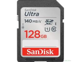 SecureDigital 128GB SanDisk SDXC Class 10 UHS-I U1 Ultra R 140MB/s <SDSDUNB-128G-GN6IN>