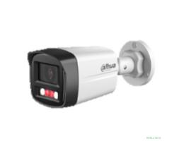 DAHUA DH-IPC-HFW1439TL1P-A-IL-0360B Уличная цилиндрическая IP-видеокамера SmartDualLight 4Мп, 1/2.9” CMOS, объектив 3.6мм, обнаружение людей, микрофон, ИК 30м, LED 20м, IP67, металл/пластик