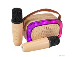 Exegate EX294943RUS Караоке-система Bro 330 (8Вт, 80-15000Гц, Bluetooth, Li-Ion, 1200mAh, с поддержкой USB и TF/microSD карт, 3,5mm audio