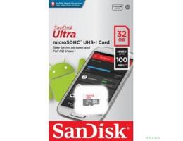 Micro SecureDigital 32Gb SanDisk Ultra® microSDHC 100MB/s Class 10 UHS-I SDSQUNR-032G-GN3MN