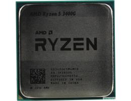 CPU AMD Ryzen 5 3400G OEM (YD3400C5M4MFH) {3.7GHz up to 4.2GHz/4x512Kb+4Mb, 4C/8T, Picasso, 12nm, 65W, Radeon Vega 11 1400MHz, unlocked, AM4}