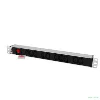 REM Блок розеток Rem-10 с выкл., 12 IEC 60320 C13, 10 A, алюм., 19