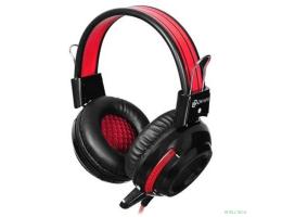 Наушники с микрофоном Оклик HS-G300 ARMAGEDDON черный/красный 2.3м мониторные оголовье (337457)