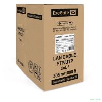 Exegate EX186134RUS Кабель UTP 4 пары кат.6 Exegate CCA, 23AWG, 305м pullbox, серый