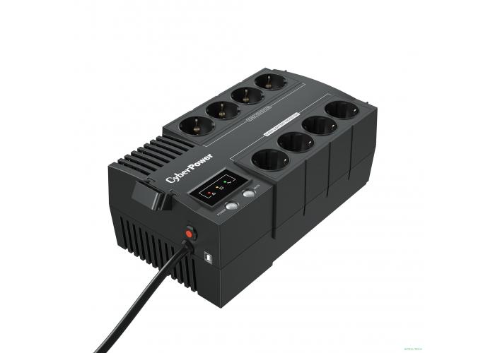 ИБП CyberPower BS650E {Line-Interactive, 650VA/390W USB, (4+4 EURO), 12В/5 Ач х 1}