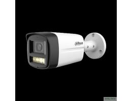 DAHUA DH-HAC-HFW1200TLMP-IL-T-0280B Уличная цилиндрическая HDCVI-видеокамера 2Мп; CMOS; объектив 2.8мм; ИК 40м, Led 40м IP67 металл, пластик