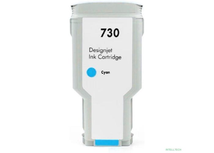 Струйный картридж NV Print 730 (NV-P2V68A) Cyan для HP DesignJet T1700, T1600, T2600 (300 мл)