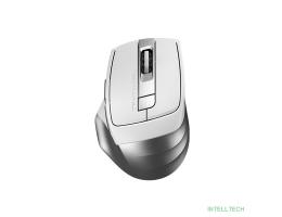 Мышь A4 Fstyler FB35 белый/серый оптическая (2000dpi) беспроводная BT/Radio USB (6but) {1379900}