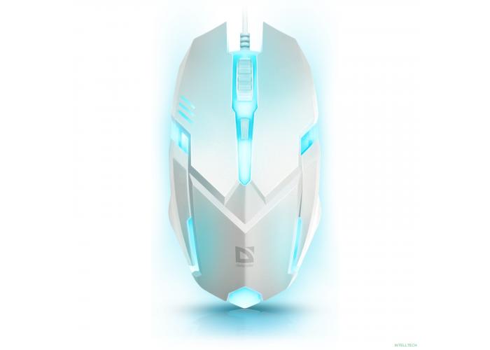 Defender Cyber MB-560L [52561] {Проводная оптическая мышь, 7 цветов, 3 кнопки,1200dpi, белый}