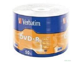 Verbatim  Диски DVD-R  4.7Gb, 16-x Data Life (50 шт) (43791)