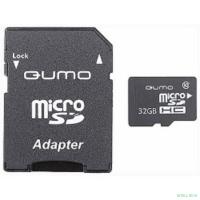 Micro SecureDigital 32Gb QUMO QM32GMICSDHC10U1 {MicroSDHC Class 10 UHS-I, SD adapter}
