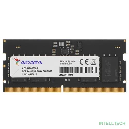 A-data DDR5 8GB DDR5-4800 AD5S48008G-S, CL40, 1.1V SO-DIMM