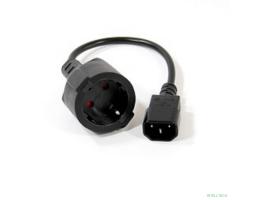 VCOM CE002-CU0.75-0.15M Кабель-переходник UPS->розетка VCOM (IE-320 C14 to Socket Type-F) 3Gx0,75mm VDE <CE002> [04895182274068]