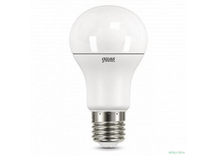 GAUSS 23225 Светодиодная лампа LED Elementary A60 15W E27 1450lm 4100K 1/10/50 0