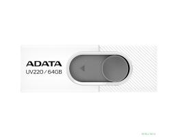 A-DATA Flash Drive 64GB UV220  USB2.0, белый и серый [auv220-64g-rwhgy]
