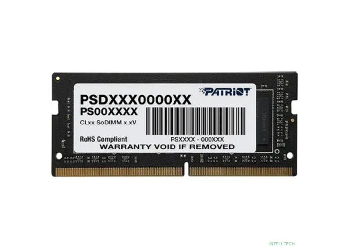 Модуль памяти для ноутбука SODIMM 8GB PC25600 DDR4 PSD48G320081S PATRIOT