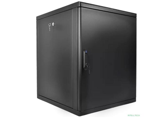 ЦМО Шкаф телекоммуникационный настенный разборный 15U (600 x 650) съемные стенки, дверь металл, цвет черный (ШРН-М-15.650.1-9005)