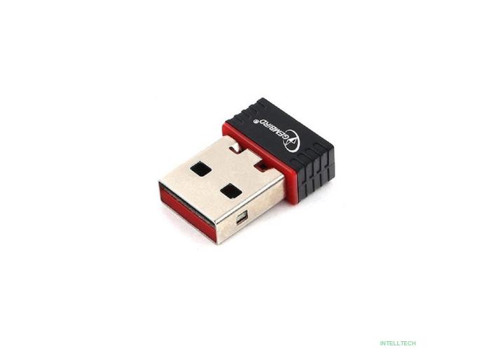 Gembird Сетевой микро адаптер WiFi 150 Мбит, USB, 802.11b/g/n (WNP-UA-007)