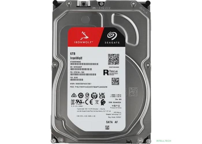 6TB Seagate Ironwolf (ST6000VN006) {SATA 6.0Gb/s, 5400 rpm, 256mb buffer, 3.5
